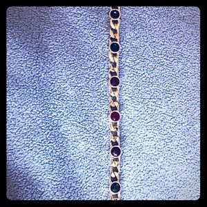 Bracelet with colored stones